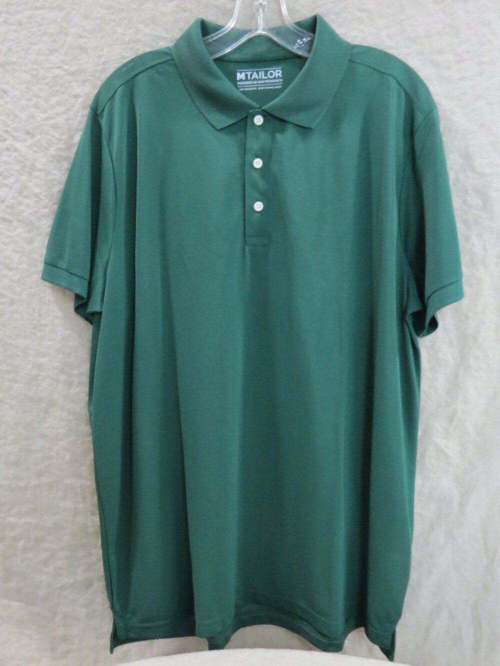 MTailor Green Performance Polo Shirt SIZE 2XL *see measurements